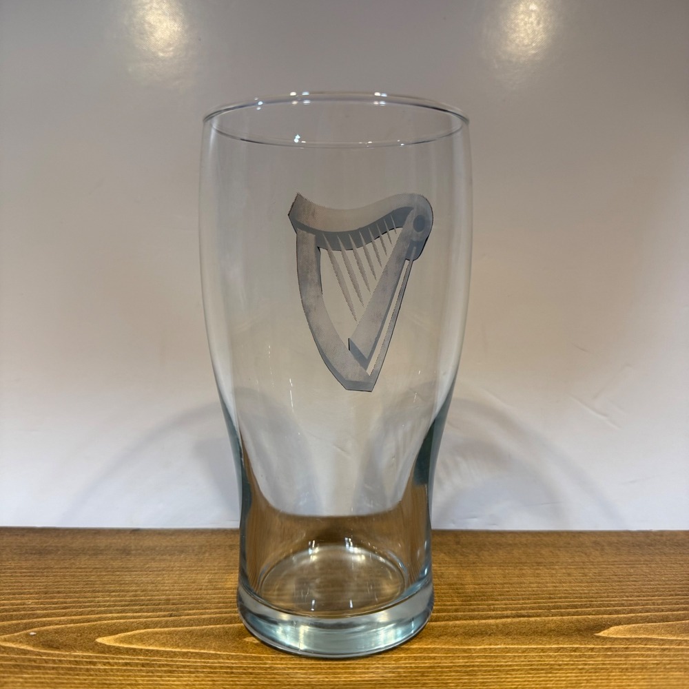 Guinness Harp Pint Glass Beer Pub Bar Irish Stout Drinking Glass 20oz - Picture 2 of 4